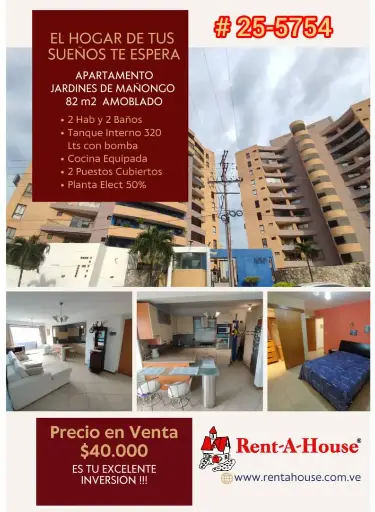 [25-5754] Apartamento 82m2, Mañongo