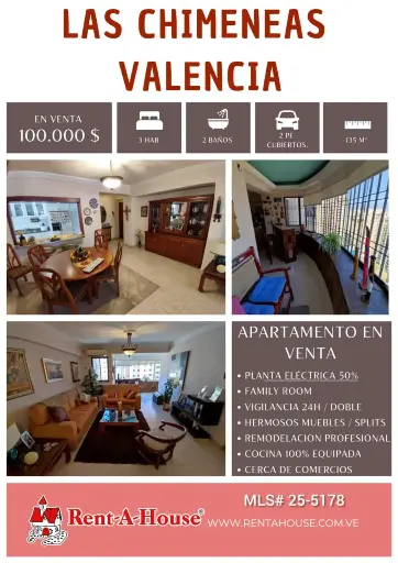 [25-5178] Apartamento, Valencia Las Chimeneas